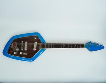 Kurt Cobain Signed and Played Teisco Del Ray EV-2T Electric Guitar