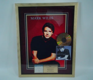 Mark Wills "Wish You Were Here" RIAA Gold Sales Award