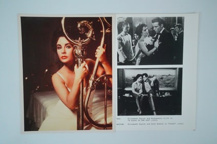 Elizabeth Taylor Lot of (2) 8" x 10" Publicity Photos