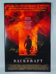 Backdraft (1991) Cast-Signed Poster on Board