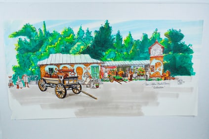 Ron Croci 1997 "Cinderella" Original Concept Drawing
