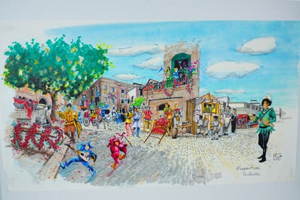 Ron Croci 1997 "Cinderella" Original Concept Drawing