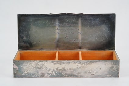 Arlene Dahl's Silverplated Box Gifted From Party Guests