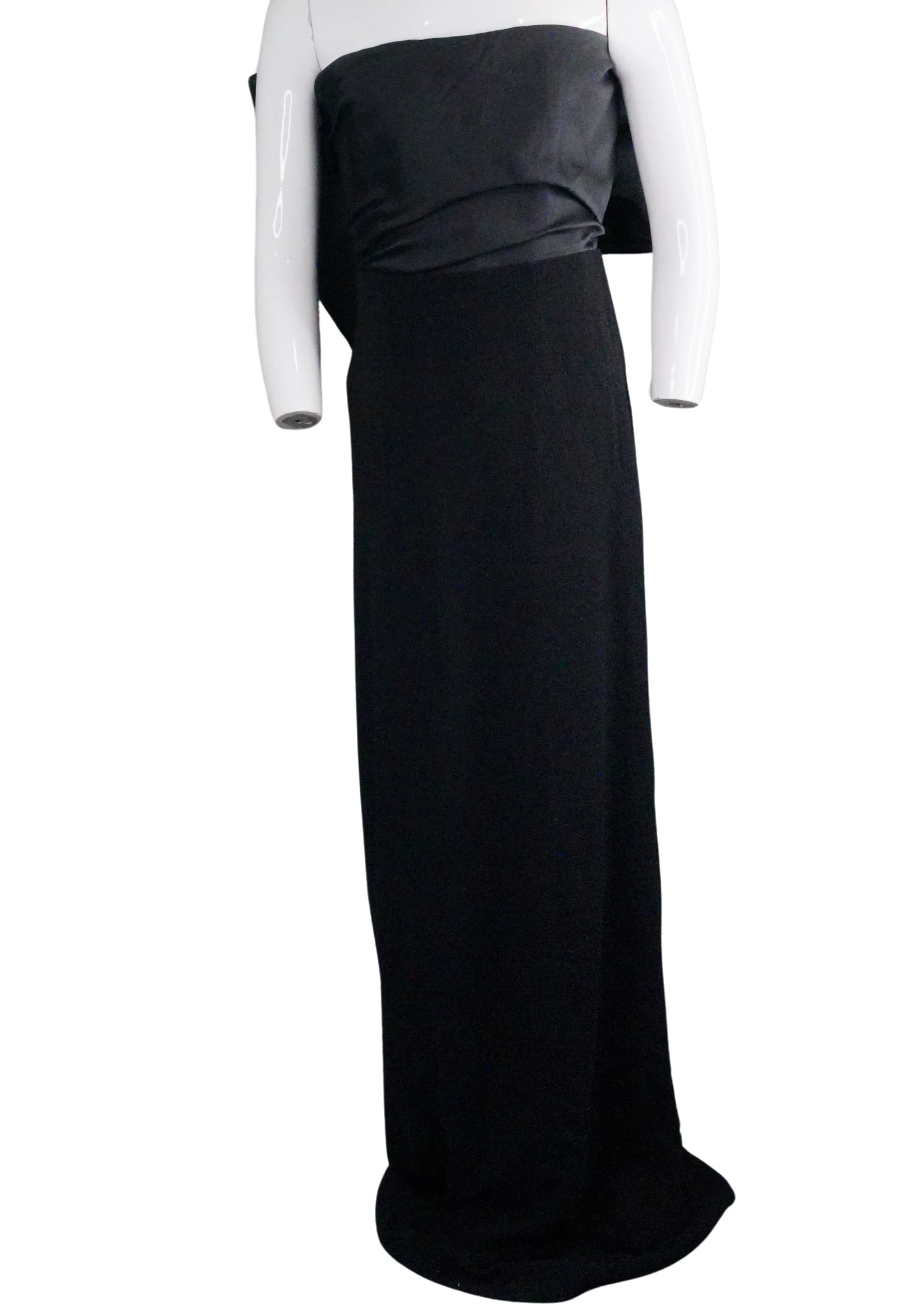 Arlene Dahl Personally Owned Lanvin Strapless Gown: Arlene Dahl Personally Owned Lanvin Strapless Gown W/LOA - This extraordinary auction lot features a stunning Lanvin strapless gown personally owned by the iconic actress Arlene Dahl. The gown, renown
