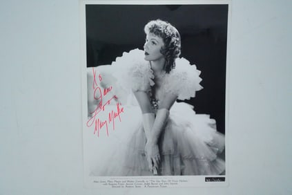Mary Martin Signed Vintage Publicity Photo