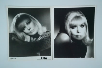 Kim Novak Lot of (2) Black and White Publicity Photos