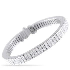 3.00ctw Diamond and 18K White Gold 6.25" Bracelet