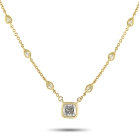 3.36ctw Diamond and 18K Yellow Gold 18" Necklace