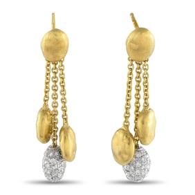 Marco Bicego 0.80ctw Diamond and 18K 1.25" Earrings