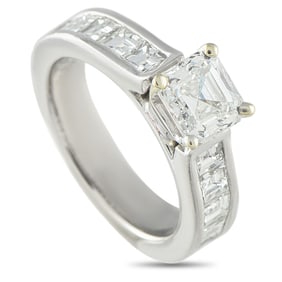 2.87ctw VS1-SI1/G-H Diamond and Platinum Ring