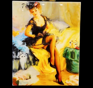 KPM-Style Hand Painted Porcelain Plaque