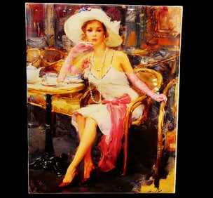 KPM-Style Hand Painted Porcelain Plaque