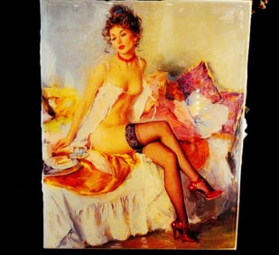KPM-Style Hand Painted Porcelain Plaque