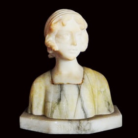 A. Gory (French, 1895-1928) "Mignon" Marble Bust