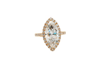 4.78ct IGI VS1/E Lab Grown Diamond and 18K Ring