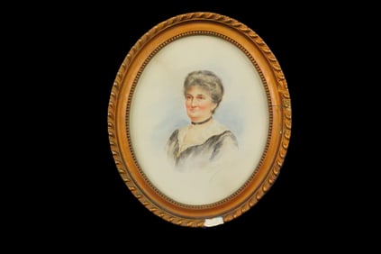 D.E. Morris (1919) "Mother" Watercolor Portrait of a Woman