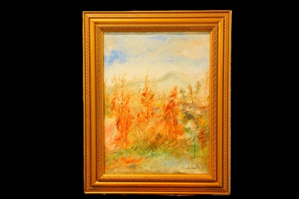 California Artist Signed "Rancho Santa Fe Beauty" Oil on Canvas