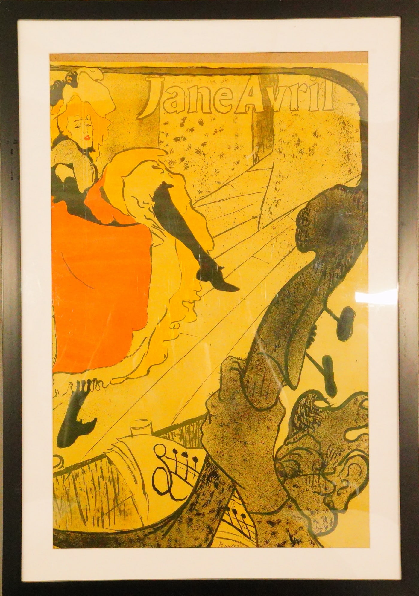 After Henri de Toulouse-Lautrec "Jane Avril" Print (1 of 4)