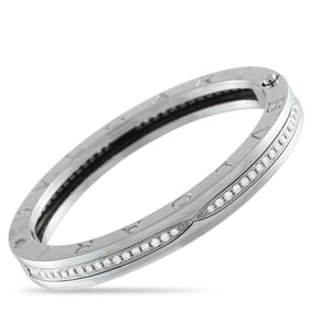Bvlgari B.zero1 18K White Gold and Diamond Bracelet