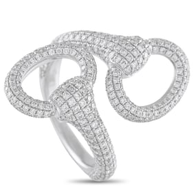 2.10ctw Diamond and 18K White Gold Ring