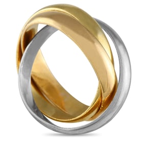 Cartier Trinity 18K Rose, Yellow, and White Gold Ring