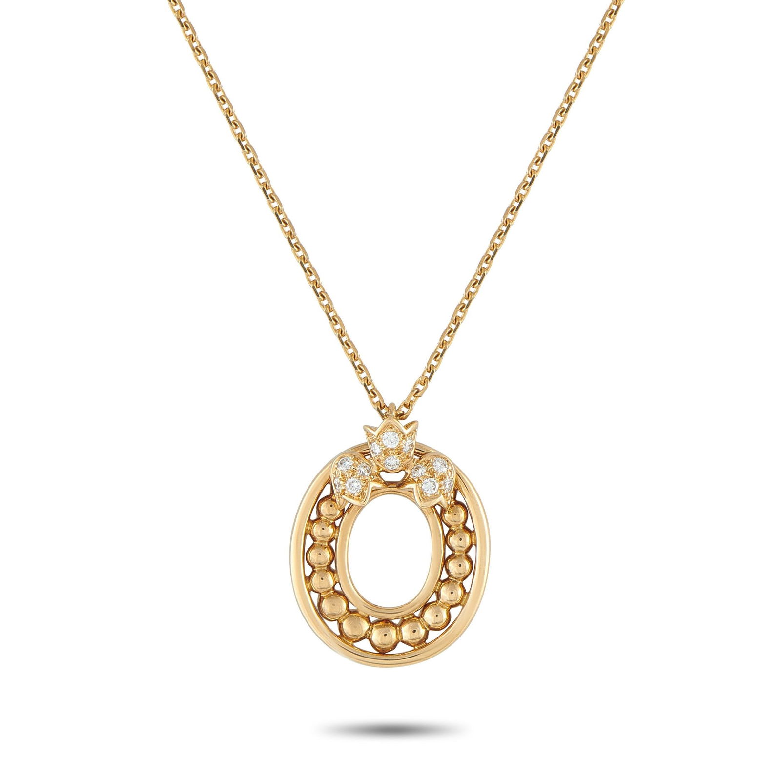 Christian Dior 18K Yellow Gold and Diamond Necklace (1 of 4)