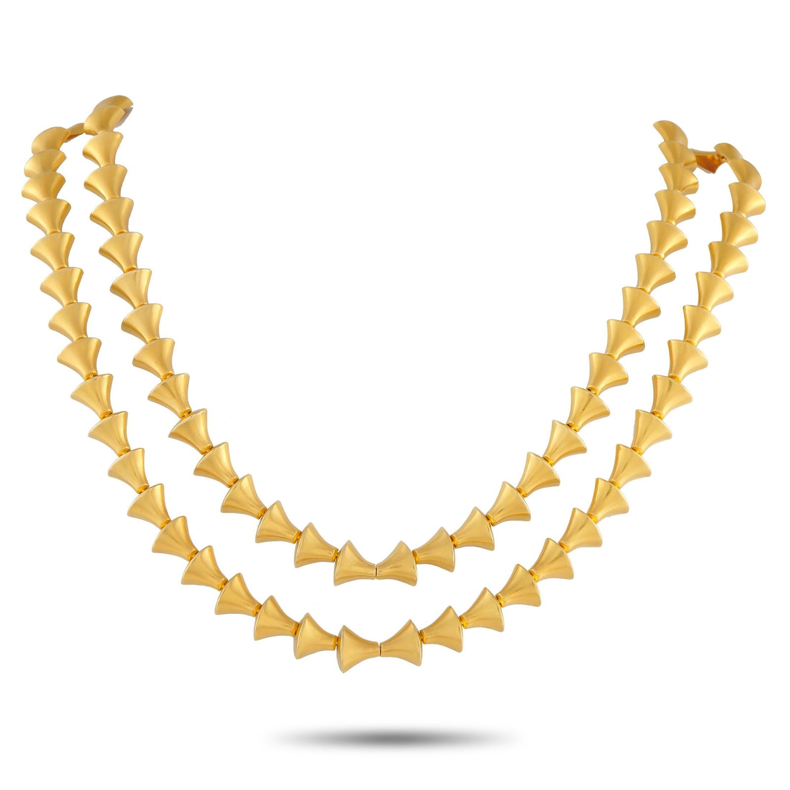 Zolotas Solid 18K Yellow Gold 16" Double-Row Necklace (1 of 4)