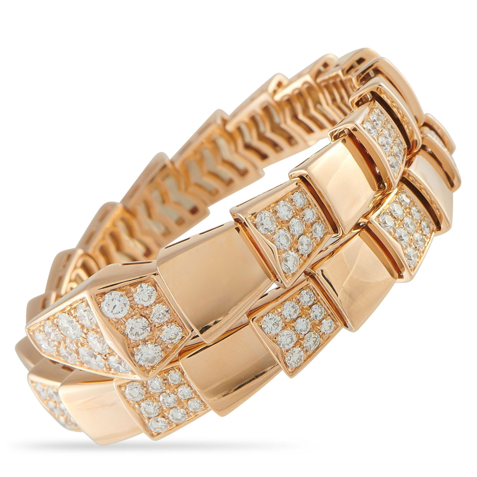 Bvlgari Serpenti Scaglie 18K and Diamond Bracelet (1 of 4)