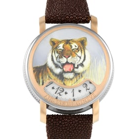 Andersen Geneve Montre Tact Tiger Piece Unique 18K Watch