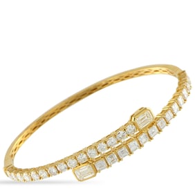 4.25ctw Diamond and 18K Yellow Gold Bracelet