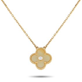 Van Cleef & Arpels 18K, Diamond and MOP Holiday Necklace