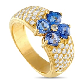 Van Cleef & Arpels 1.60ctw Sapphire, Diamond, 18K Ring