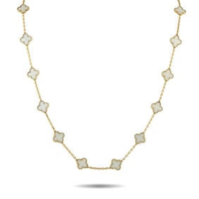 Van Cleef & Arpels White Coral, 18K 20-Motif Necklace