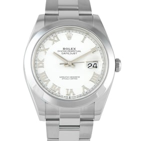 Rolex Datejust 41 Roman White Dial Watch Ref. 126300