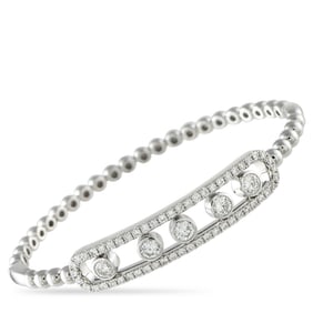 2.10ctw Diamond and 14K White Gold Bracelet