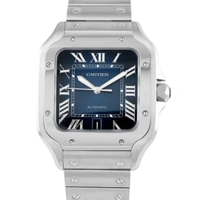 Cartier Santos Large Model Steel Watch Ref. WSSA0030