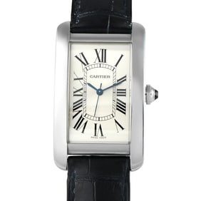 Cartier Tank Americaine Large Steel Watch Ref. WSTA0018