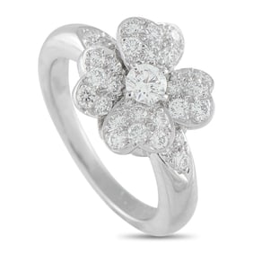 Van Cleef & Arpels Cosmos Diamond and Platinum Ring
