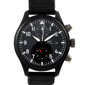 IWC Pilot's Chronograph Top Gun Black Ceramic 46mm Watch