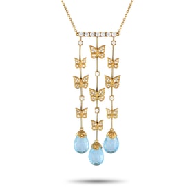 Carrera y Carrera Topaz, 1.45ctw Diamond, 18K Necklace