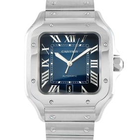 Cartier Santos de Cartier Blue Dial Large Model Watch