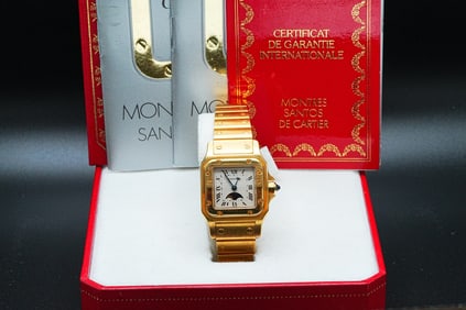 Cartier Santos Galbee Moonphase 24mm 18K Watch