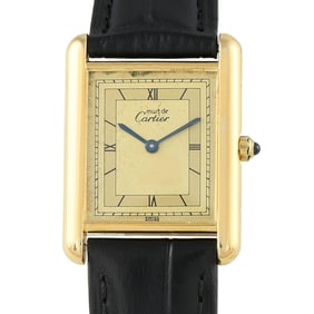 Cartier Must de Cartier Tank Art Deco Dial Vermeil Watch