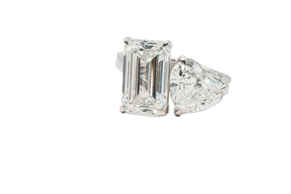 8.03ctw IGI VS1/E Lab Grown Diamond and 18K Ring