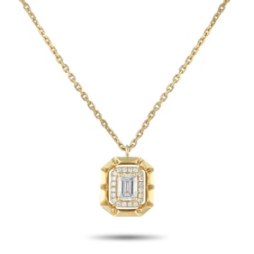 18K Yellow Gold and 0.60ctw Diamond 18" Necklace