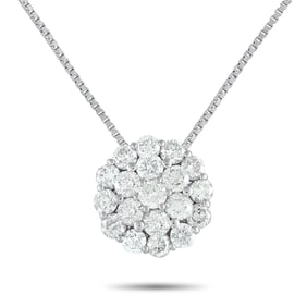 2.00ctw VS2-SI1/G-H Diamond and Platinum Necklace