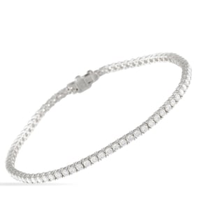 2.85ctw VVS2-VS1/E-F Lab Grown Diamond and 14K Bracelet