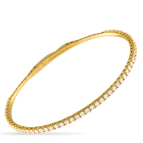1.55ctw VVS2-VS1/E-F Lab-Grown Diamond and 14K Bangle