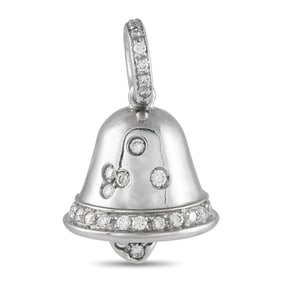 Aaron Basha 0.38ctw Diamond and 18K Bell Pendant