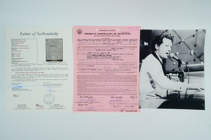 Jerry Lee Lewis Signed 1966 Performance Contract W/LOA